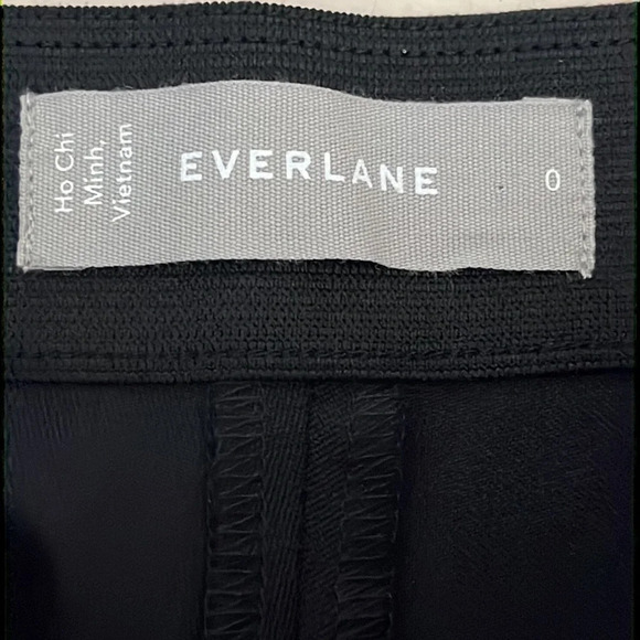 Everlane The Side Zip Stretch Cotton Pant in Black - NWOT - Size 0 - Picture 5 of 7